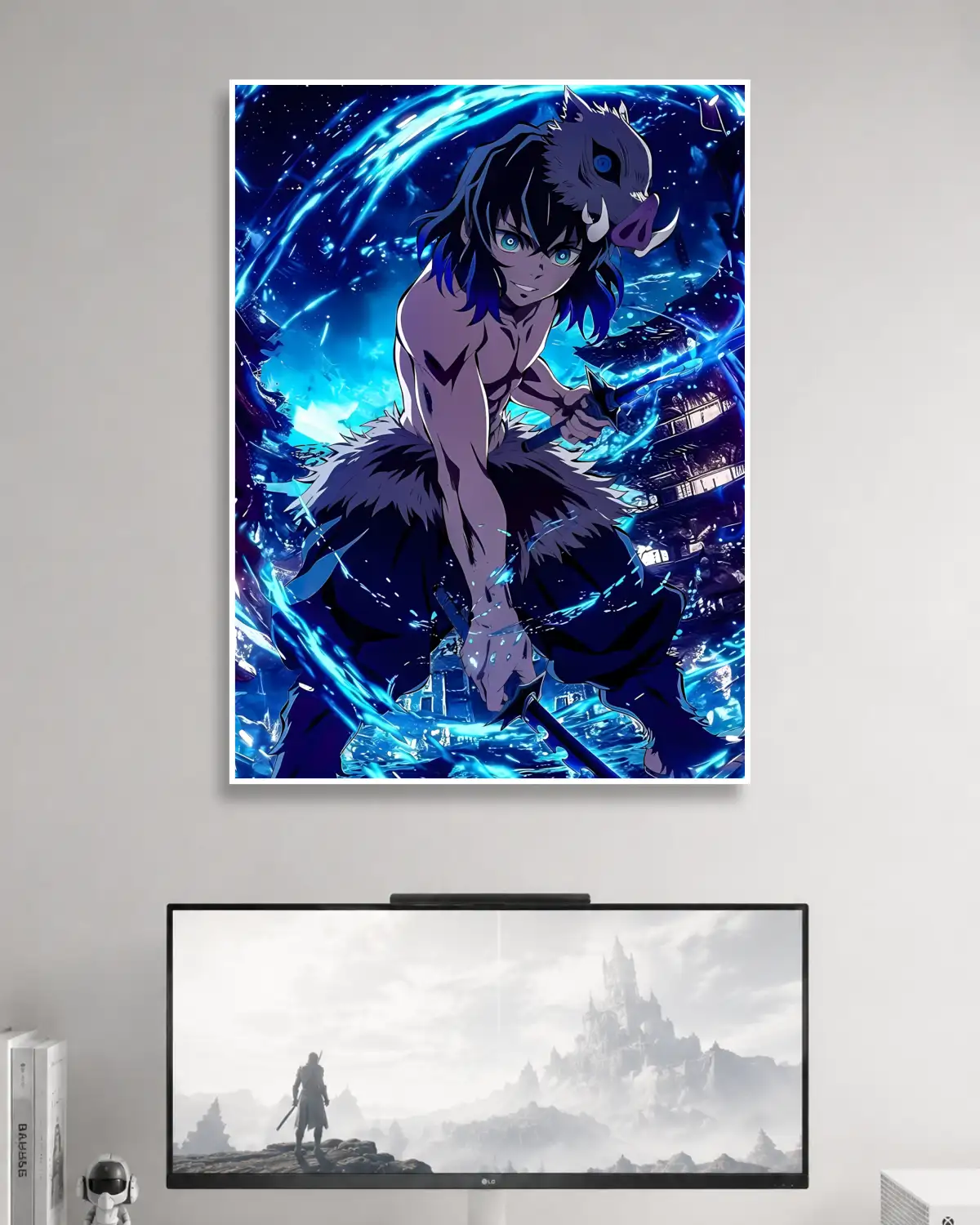 Inosuke Hashibira Demon Slayer Anime Poster
