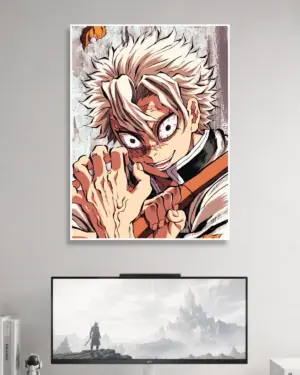 Sanemi Shinazugawa Demon Slayer Anime Poster