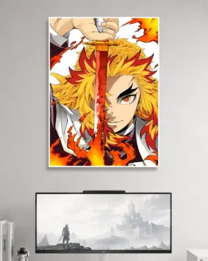 Rengoku Demon Slayer Anime Poster