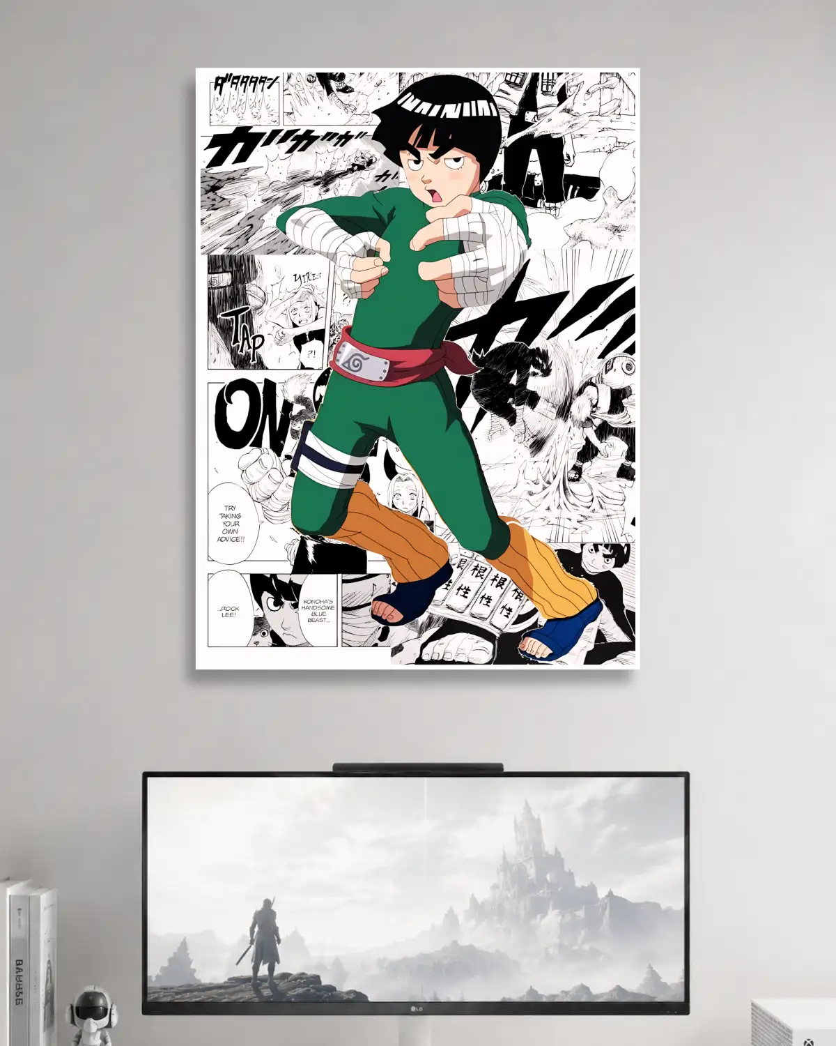 Rock Lee Naruto Anime Poster