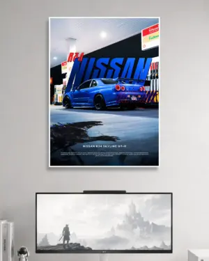Nissan R34 Car Wall Poster #31 | Cars Wall Posters