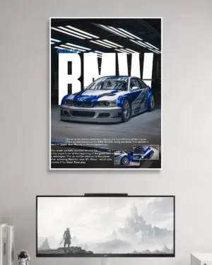 BMW M3 Car Poster