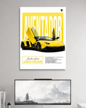 Lamborghini Aventador Car Poster