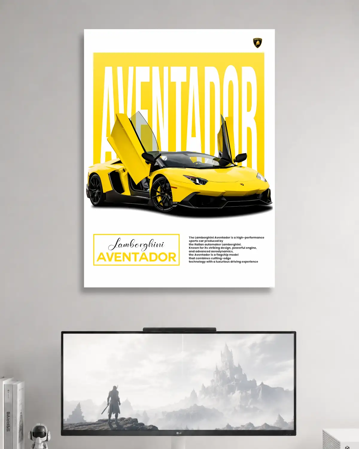 Lamborghini Aventador Car Poster