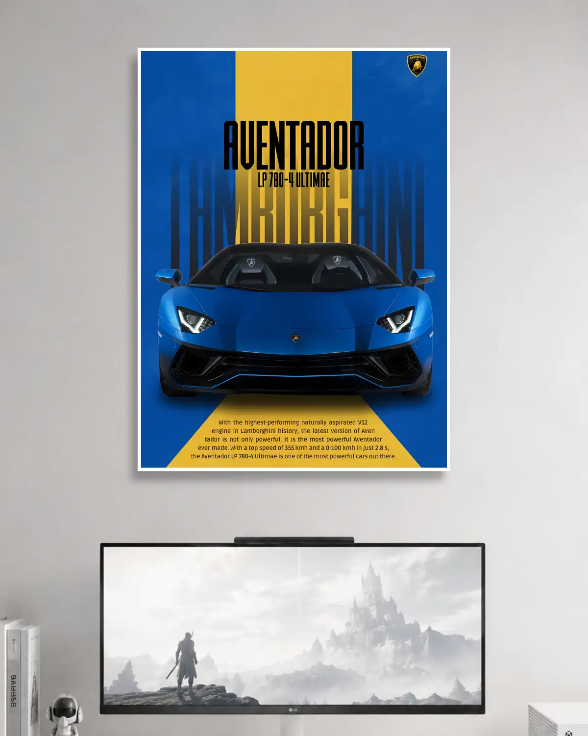 Lamborghini Aventador Car Poster