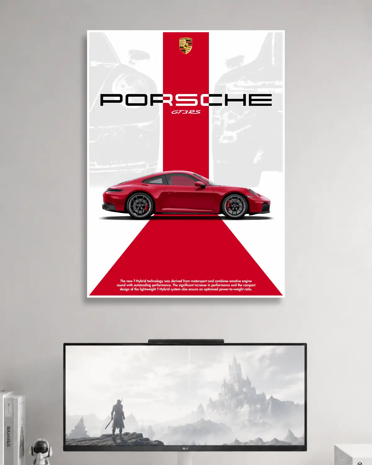 Porsche GT3RS Car Poster