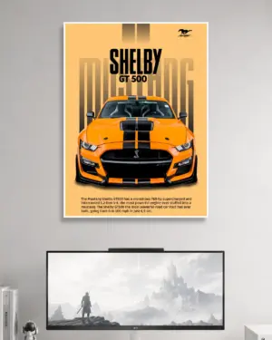 Mustang Shelby GT 500 Car Poster