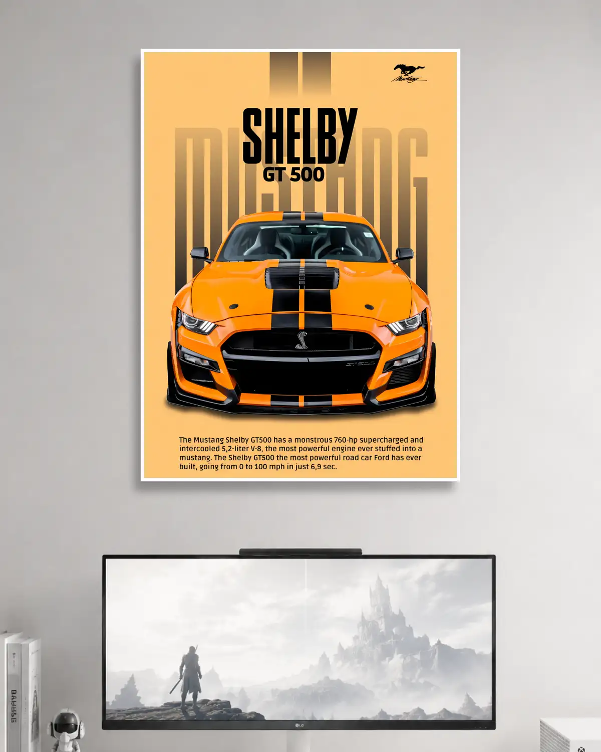 Mustang Shelby GT 500 Car Poster