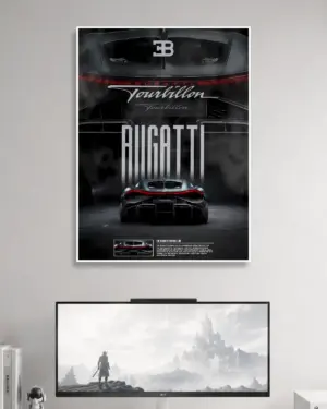 Bugatti Tourbillon Car Poster