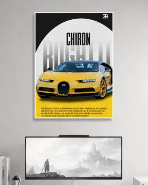 Bugatti Chiron Car Poster