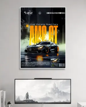 Mercedes AMG GT Car Poster