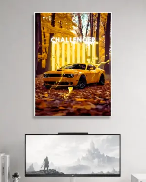 Dodge Challenger Car Poster