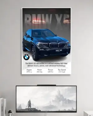 BMW X5 Car Poster