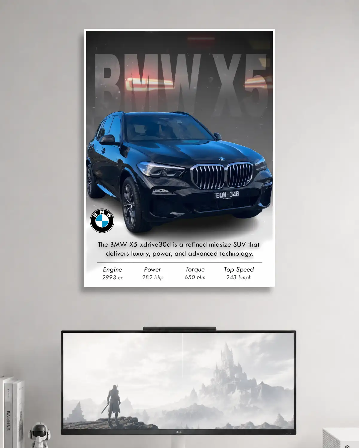 BMW X5 Car Poster