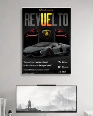 Lamborghini Revuelto Car Poster