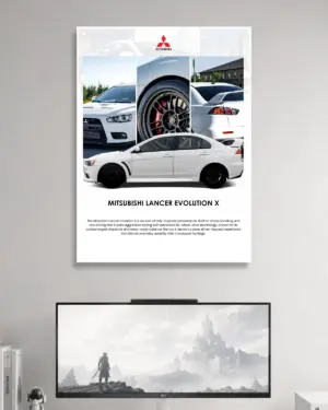 Mitsubishi Lancer Evolution X Car posters