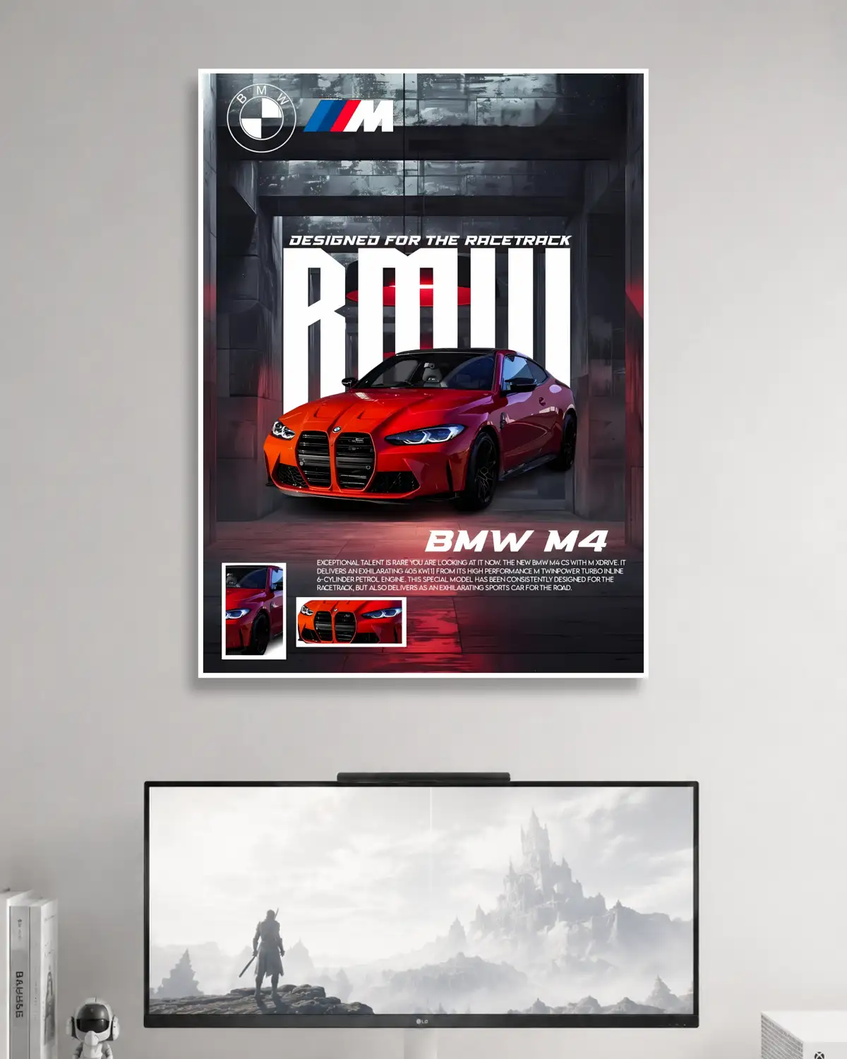 BMW M4 Car Poster