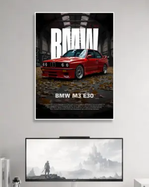BMW M3 Car Poster
