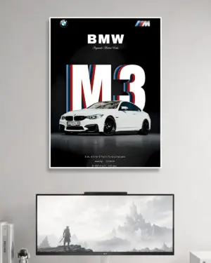 BMW M3 Car Poster