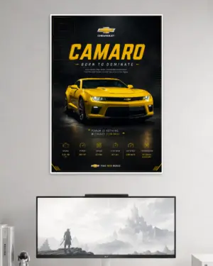 Chevrolet Camaro Car Wall Poster