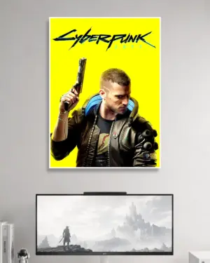 Cyberpunk Gaming Wall Poster
