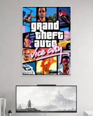 Grand Theft Auto Gaming Wall Poster