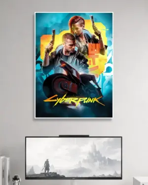 Cyber Punk Gaming Wall Poster