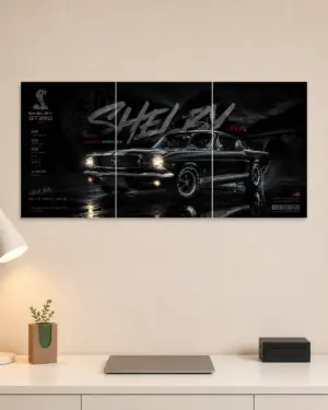 Shelby GT 350 Split Car Poster