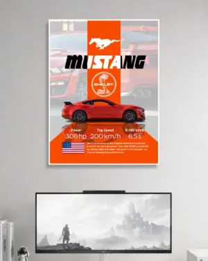Ford Mustang Shelby Car Wall Poster
