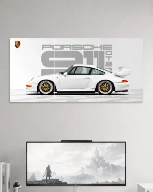 Porsche 911 Split Car Poster