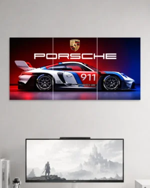 Porsche 911 Split Car Poster