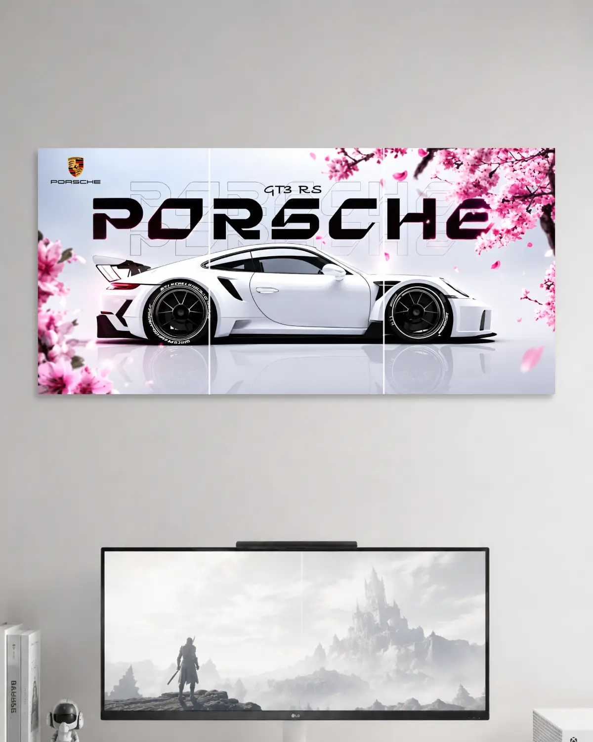 Porsche 911 Split Car Poster
