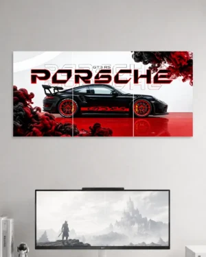 Porsche 911 Split Car Poster