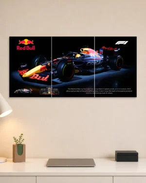 Red bull Formula 1 Split Car Poster