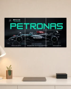 Mercedes AMG PETRONAS Split Car Poster