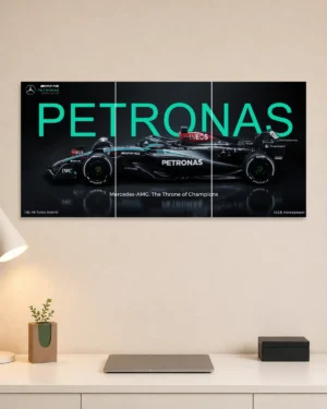 Petronas Formula 1 Split Car Poster
