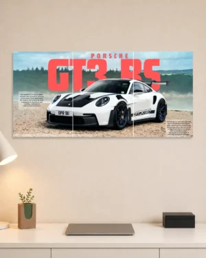 Porsche GT3 RS Split Car Poster