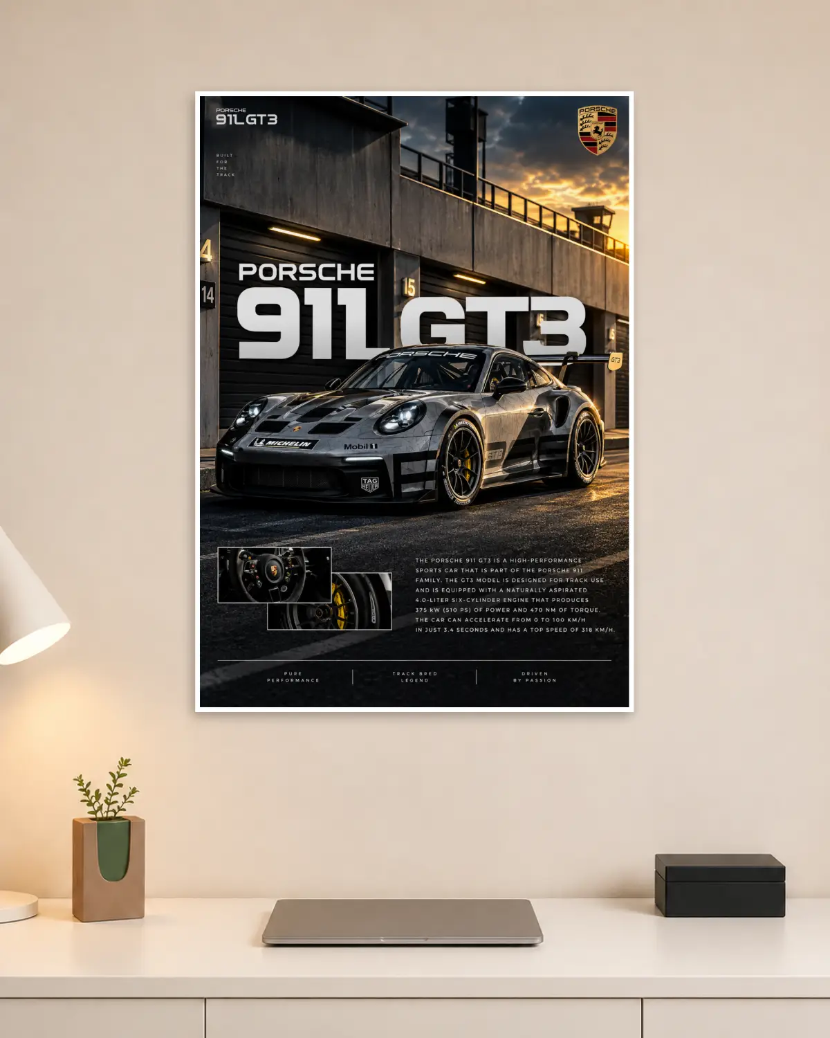 Porsche 911 Car Wall Poster