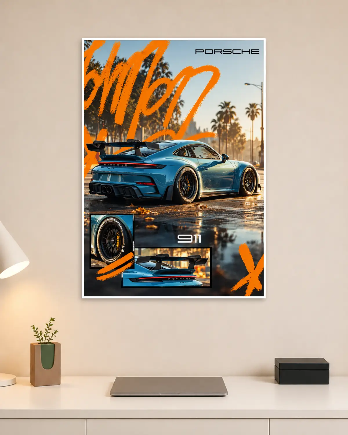 Porsche 911 Car Wall Poster
