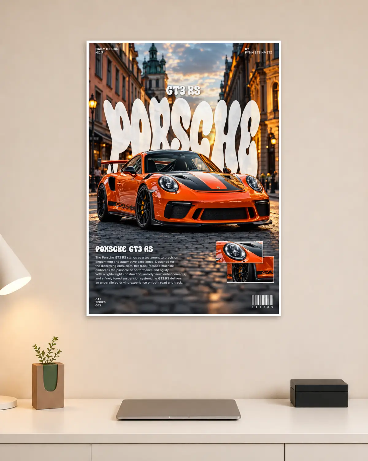 Porsche 911 Car Wall Poster