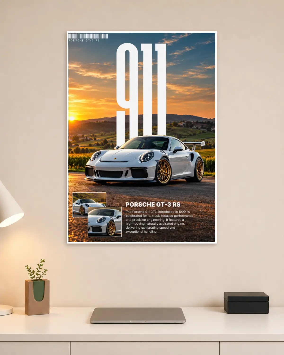 Porsche 911 Car Wall Poster
