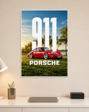 Porsche 911 Car Wall Poster