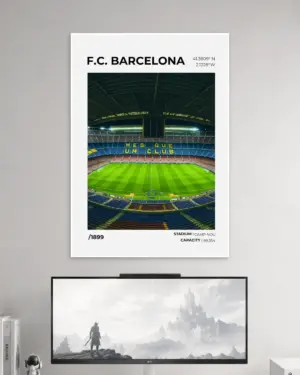 FC Barcelona Football Wall Poster