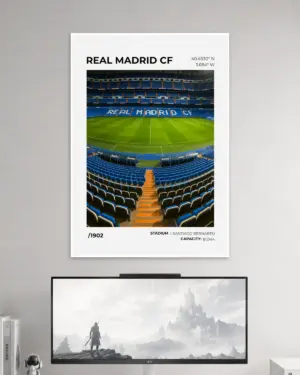 Real Madrid CF Football Wall Poster