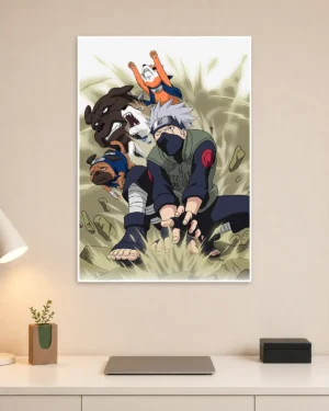 Kakashi x Zabuza Naruto Anime Poster