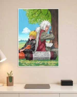 Naruto X Jiraiya Naruto Anime Poster